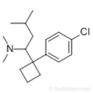 Cyclobutanemethanamine, 1- (4-clorofenil) -N, N-dimetil-a- (2-metilpropil) - CAS 106650-56-0